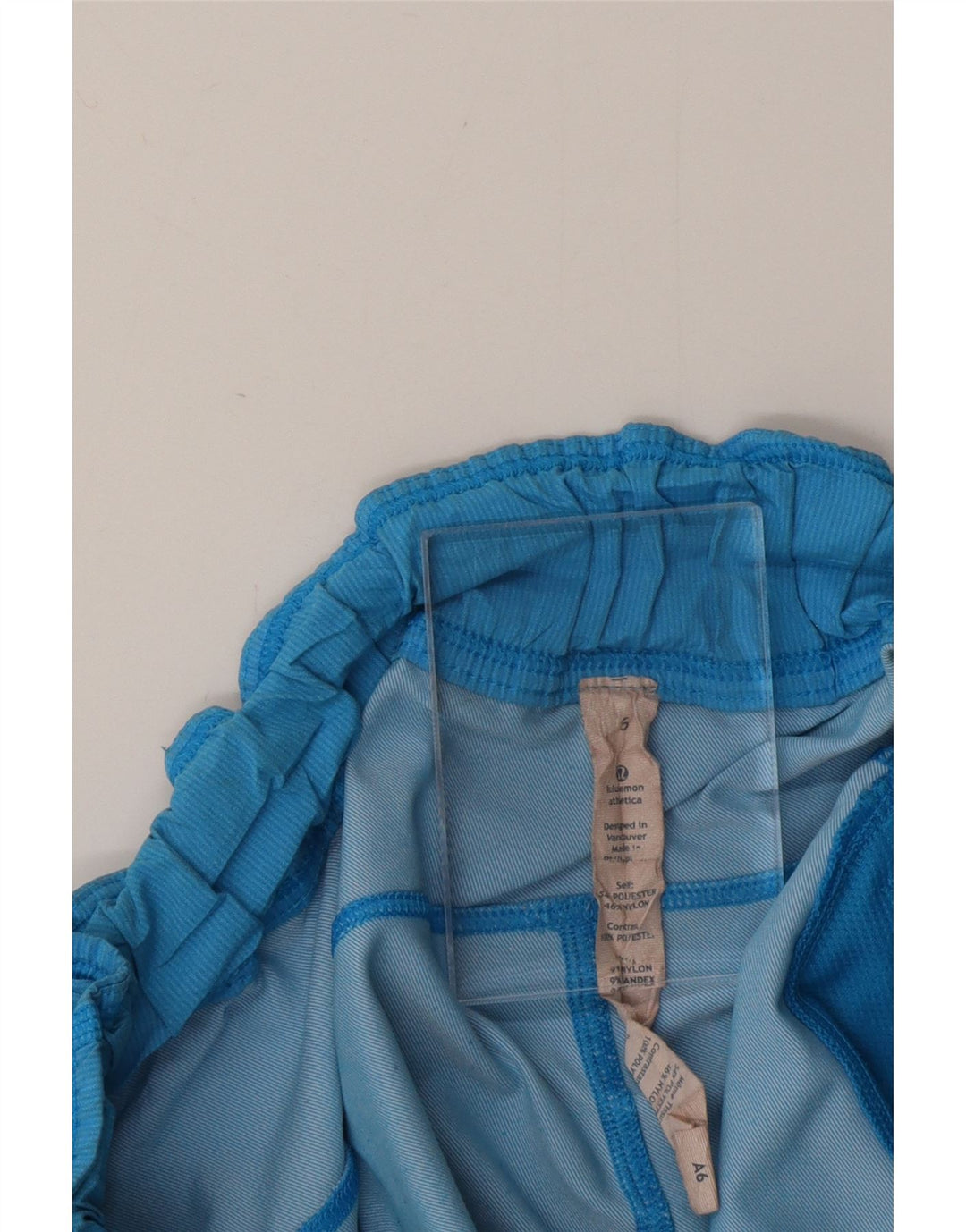 LULULEMON Sportsshorts til kvinder US 6 Medium Blue Polyester