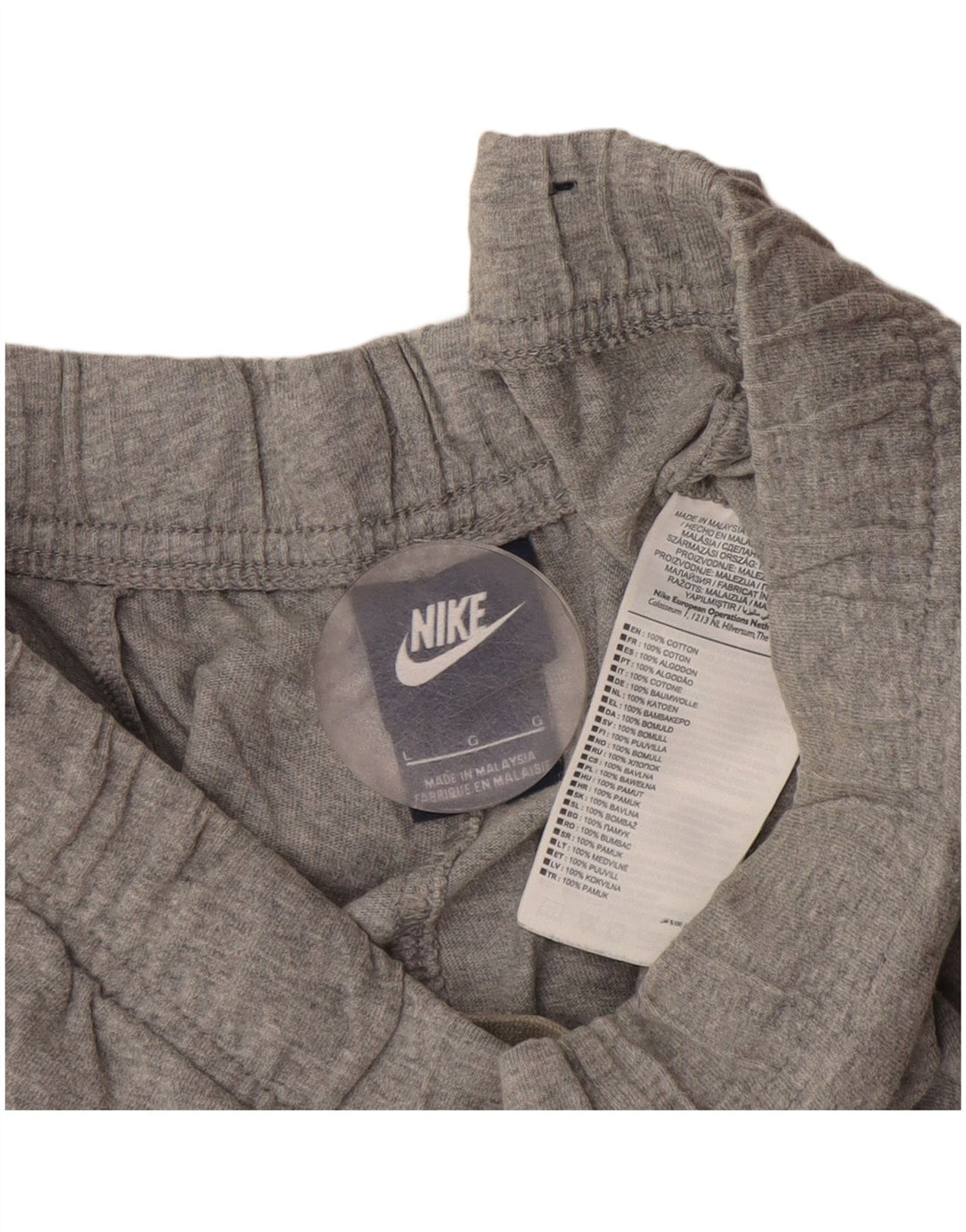 Nike sportsshorts til mænd, store grå flækkede bomuld