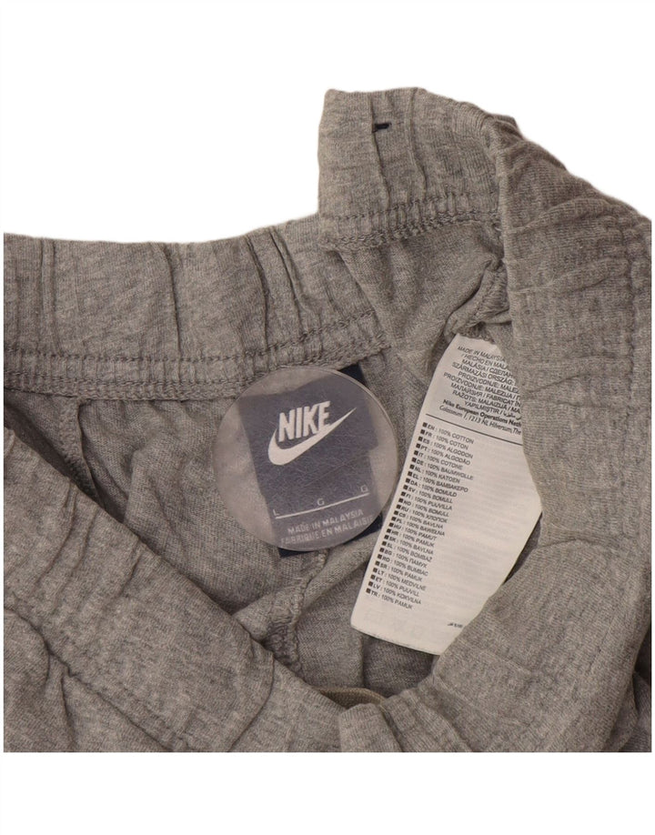 Nike sportsshorts til mænd, store grå flækkede bomuld