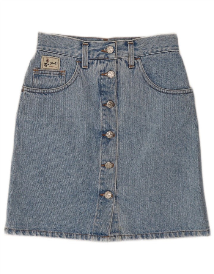 Vintage denimnederdel til kvinder IT 40 Lille W25 blå bomuld