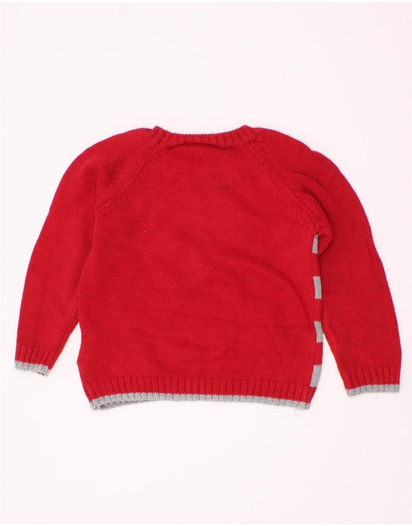 Calvin Klein Jeans Baby Drenge Jumper Sweater med rund hals 9-12 måneder rød