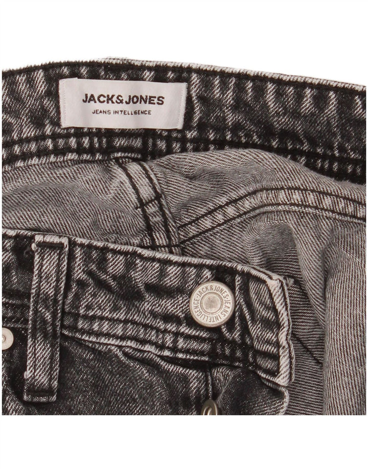 Jack & Jones Herre Eddie Straight Jeans W29 L34 Grå Bomuld