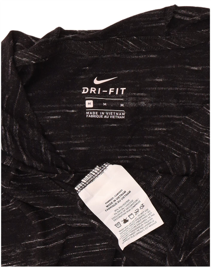 Nike T-shirt med hætte til kvinder DK 14 Medium Sort Flecked Polyester