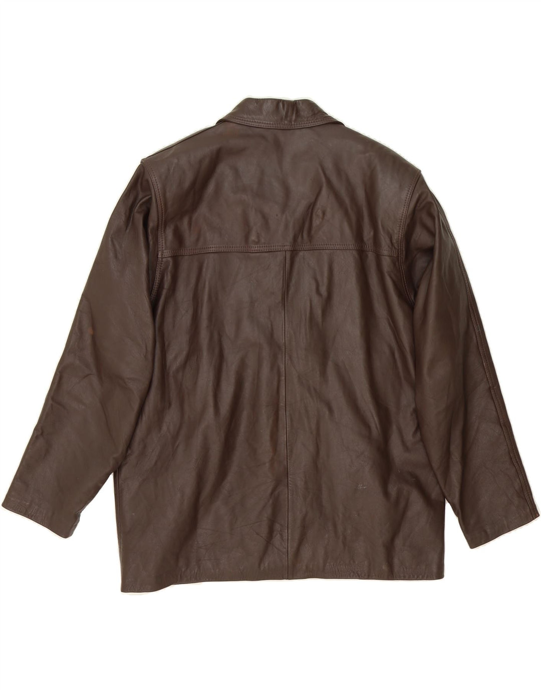VINTAGE Mens Leather Jacket UK 40 Large Brown Leather Vintage Vintage and Second-Hand Vintage from Messina Hembry 