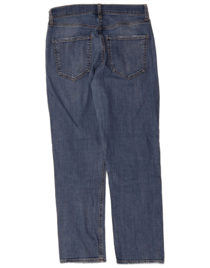 Zara Dame Straight Jeans EU 40 Medium W30 L27 Blå