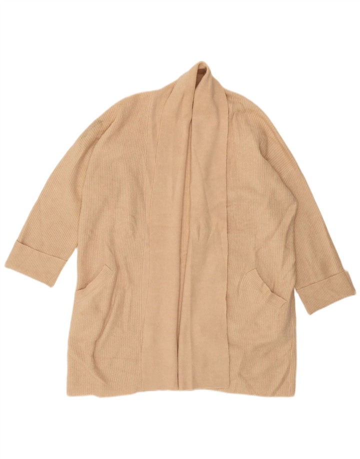 Jack Wills Dame Oversized Longline Cardigan Sweater UK 10 Small Beige
