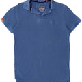 Superdry herre poloshirt mellemblå