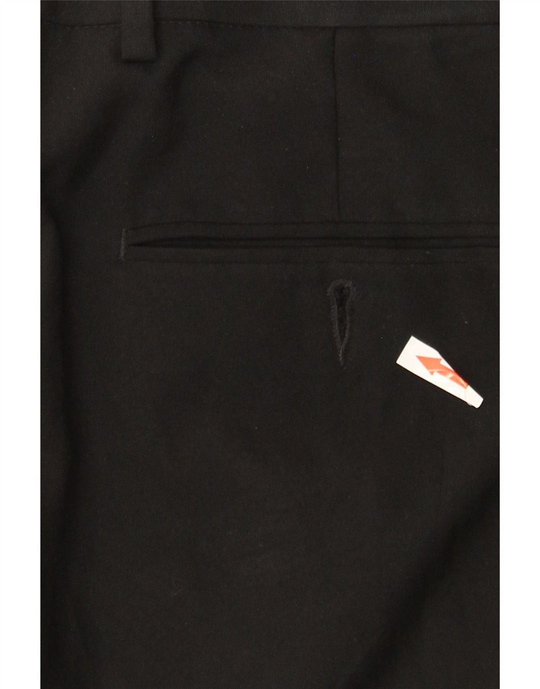 MARKS & SPENCER Herre Regular Fit Suit Bukser W36 L33 Sort polyester