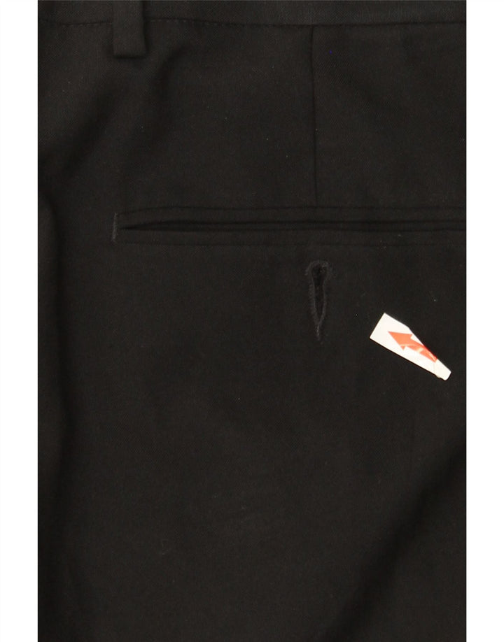 MARKS & SPENCER Herre Regular Fit Suit Bukser W36 L33 Sort polyester