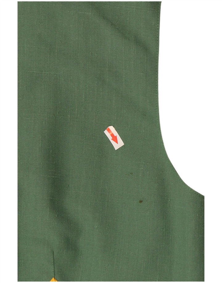 Vintage damevest IT 48 XL Grøn polyester