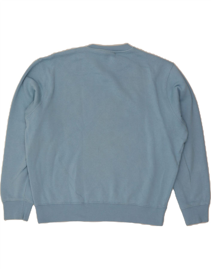 FILA Mens Graphic Sweatshirt Jumper XL Blue Cotton Vintage Fila and Second-Hand Fila from Messina Hembry 