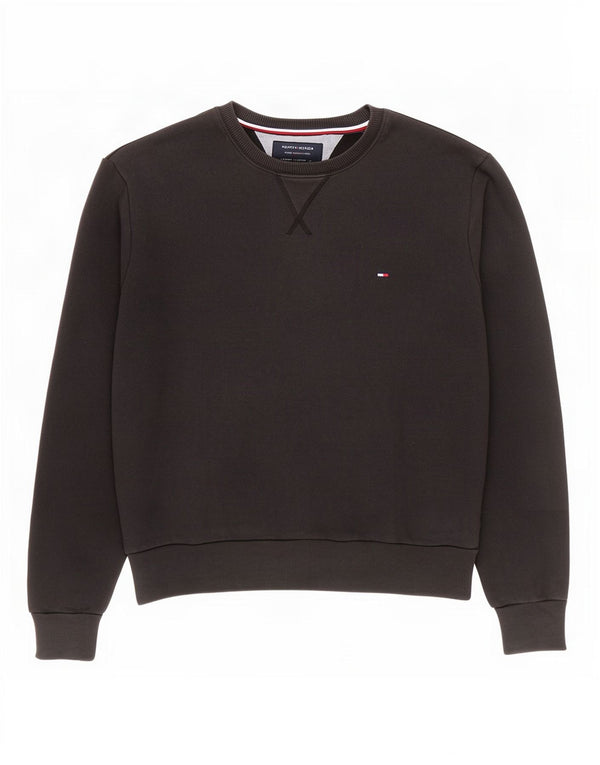 Tommy Hilfiger Herre Sweatshirt Jumper Medium Sort Bomuld