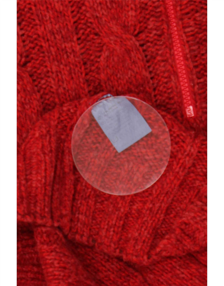 Vintage herre lynlås trøje sweater stor rød uld