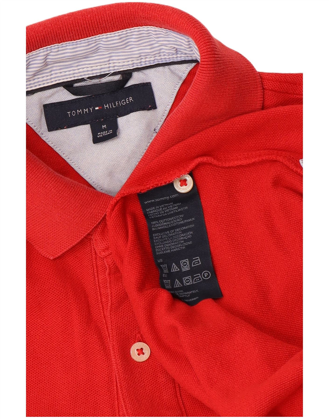 TOMMY HILFIGER Poloshirt til mænd Medium rød bomuld