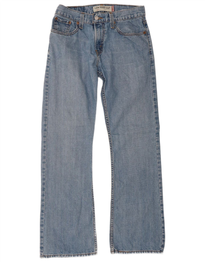 Levi's Dame 527 Bootcut Jeans med lav talje W29 L30 Blå Bomuld