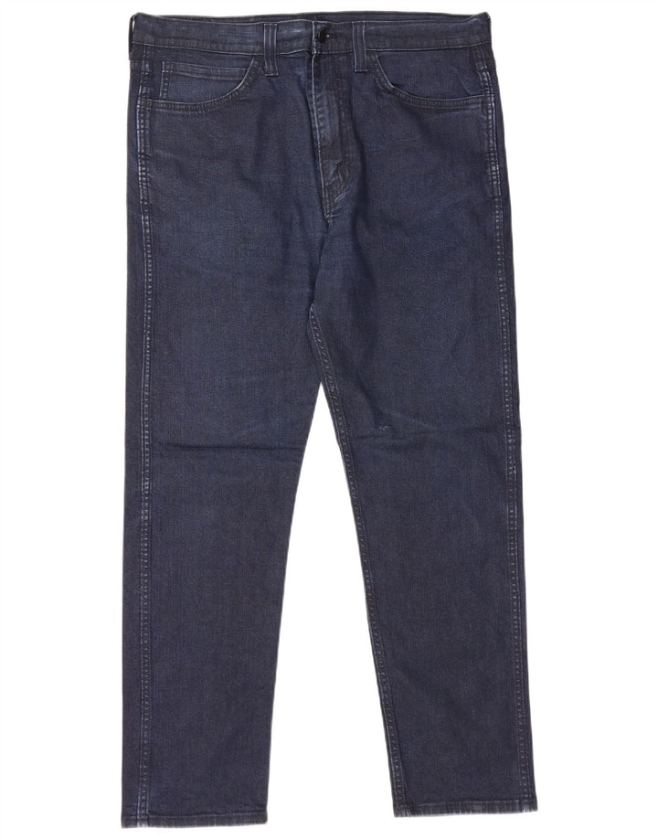 LEVI'S Herre 522 tilspidsede jeans W36 L32 Marineblå bomuld