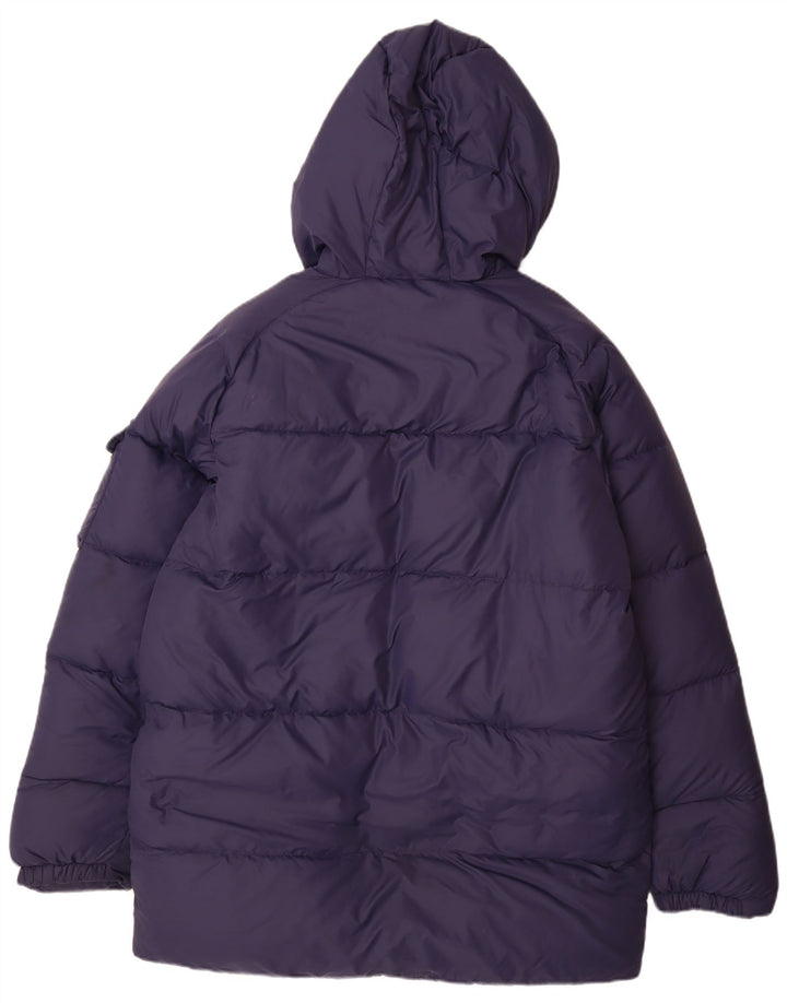 PEAK PERFORMANCE Mens Hooded Padded Jacket UK 40 Large Navy Blue Polyamide