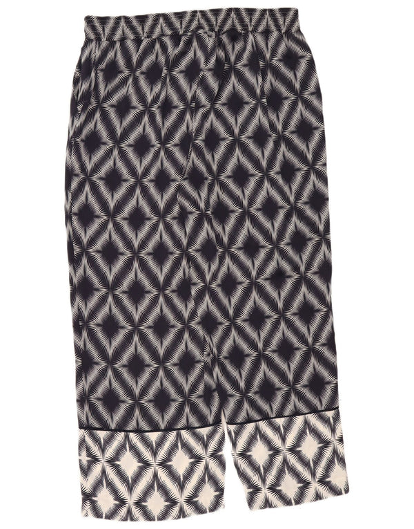 Marks & Spencer Damebukser UK 18 XL W36 L30 Marineblå Geometrisk