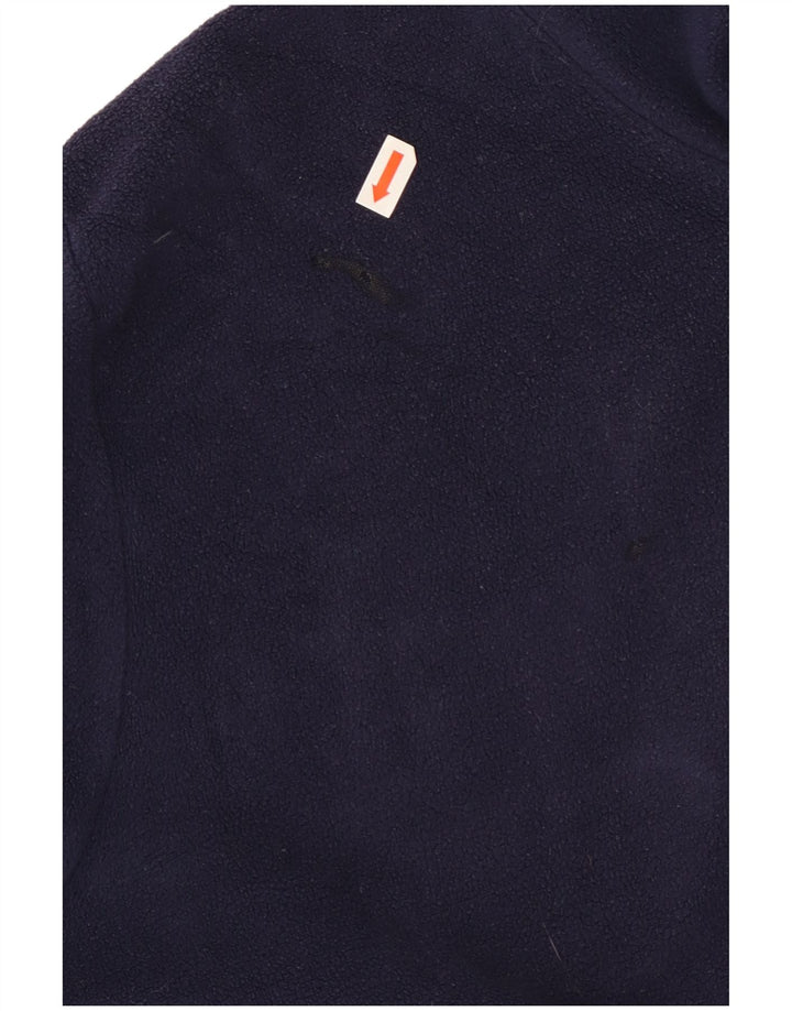 Kappa herre lynlås hals fleece jumper stor marineblå polyester