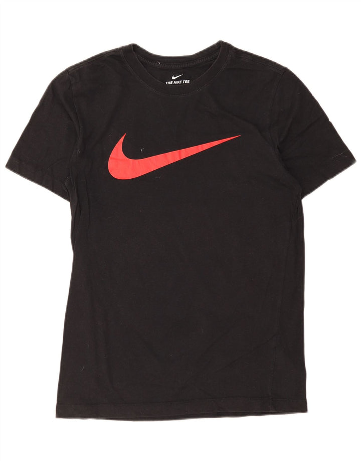 Nike grafisk T-shirt top til mænd, lille sort bomuld