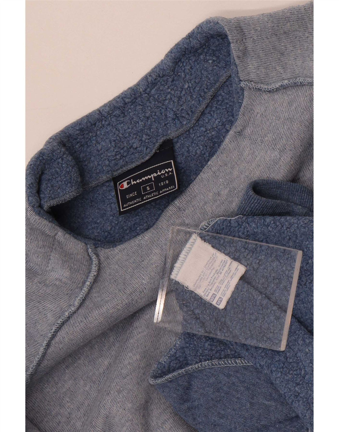 Champion Womens Oversized Sweatshirt Jumper UK 10 Small Blue Cotton