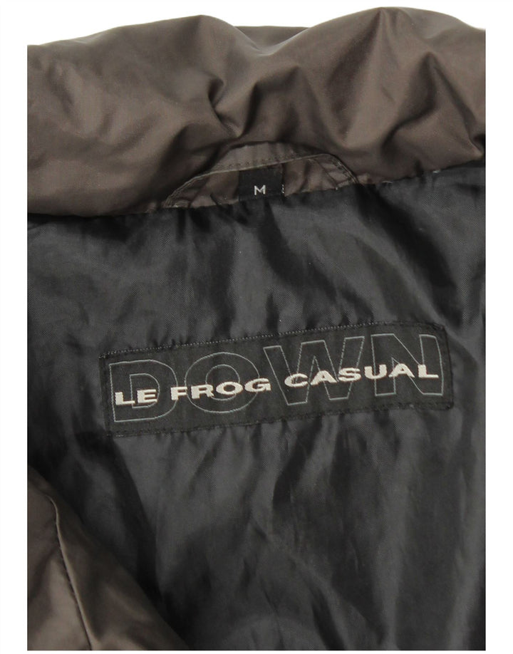 LE FROG Herre Loose Fit Polstret Jakke UK 38 Medium Sort Polyamid