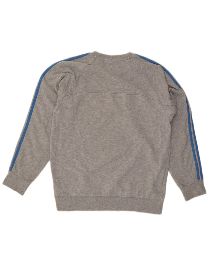 Adidas sweatshirt til mænd mellem grå bomuld