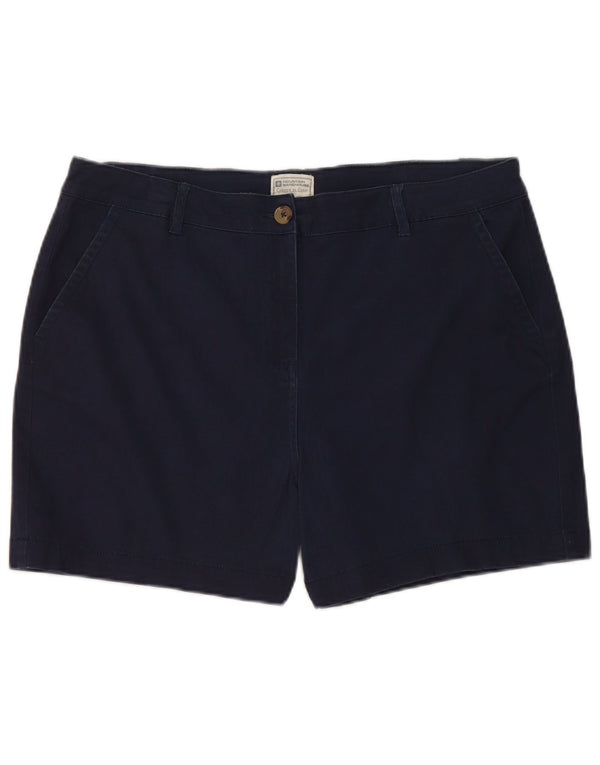 Mountain Warehouse Dame Chino Shorts UK 16 Large W34 Navy Blue Bomuld
