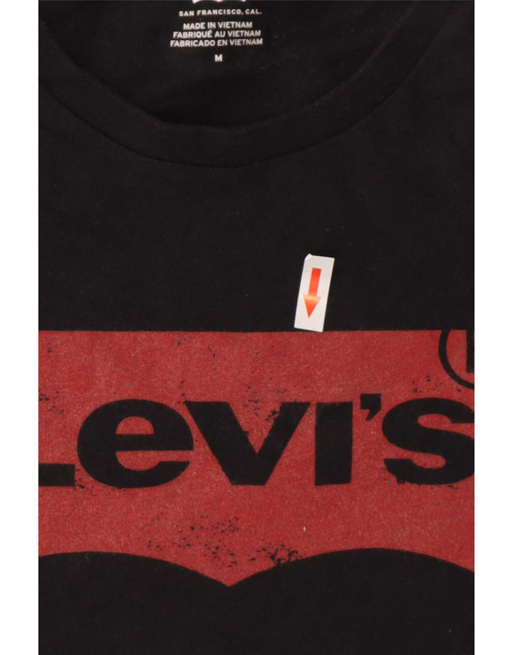 Levi's Herre grafisk T-shirt top mellem sort bomuld
