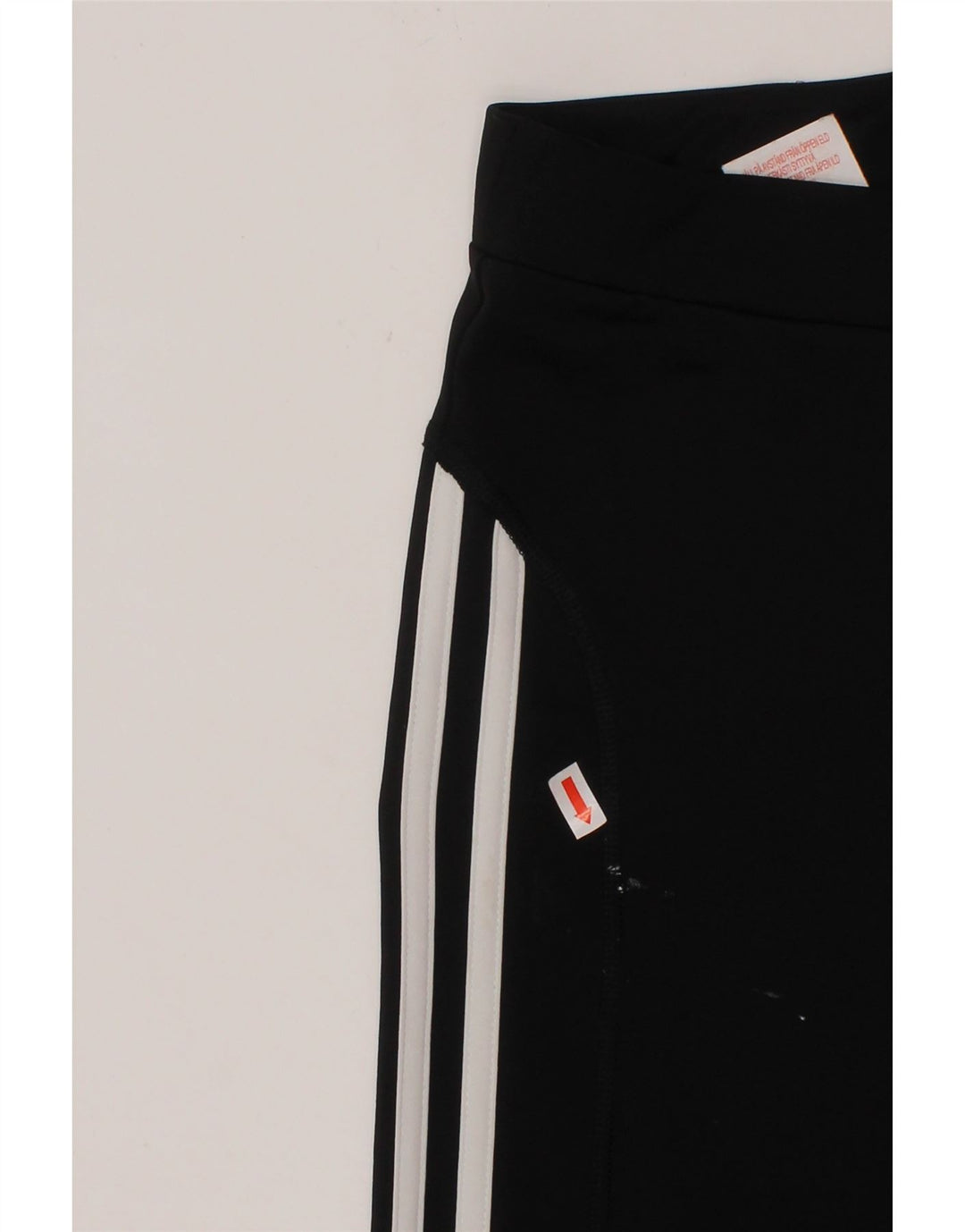 ADIDAS Girls Climalite Leggings 11-12 Years Black Polyester