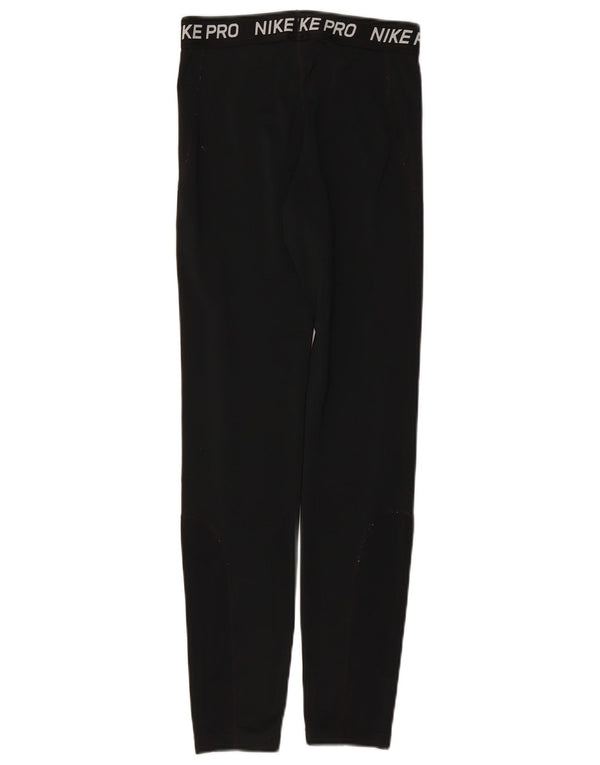 NIKE piger Dri Fit grafiske leggings 13-14 år XL sort polyester