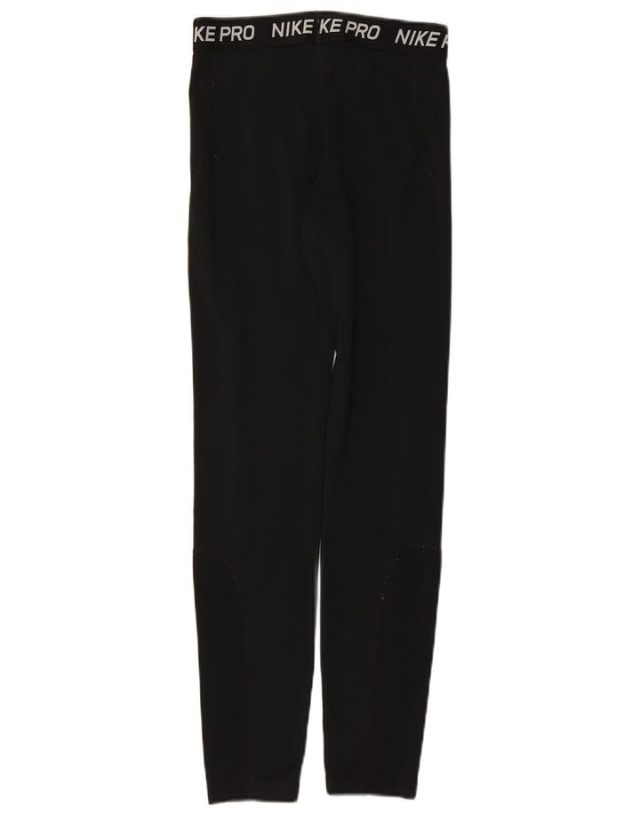 NIKE piger Dri Fit grafiske leggings 13-14 år XL sort polyester