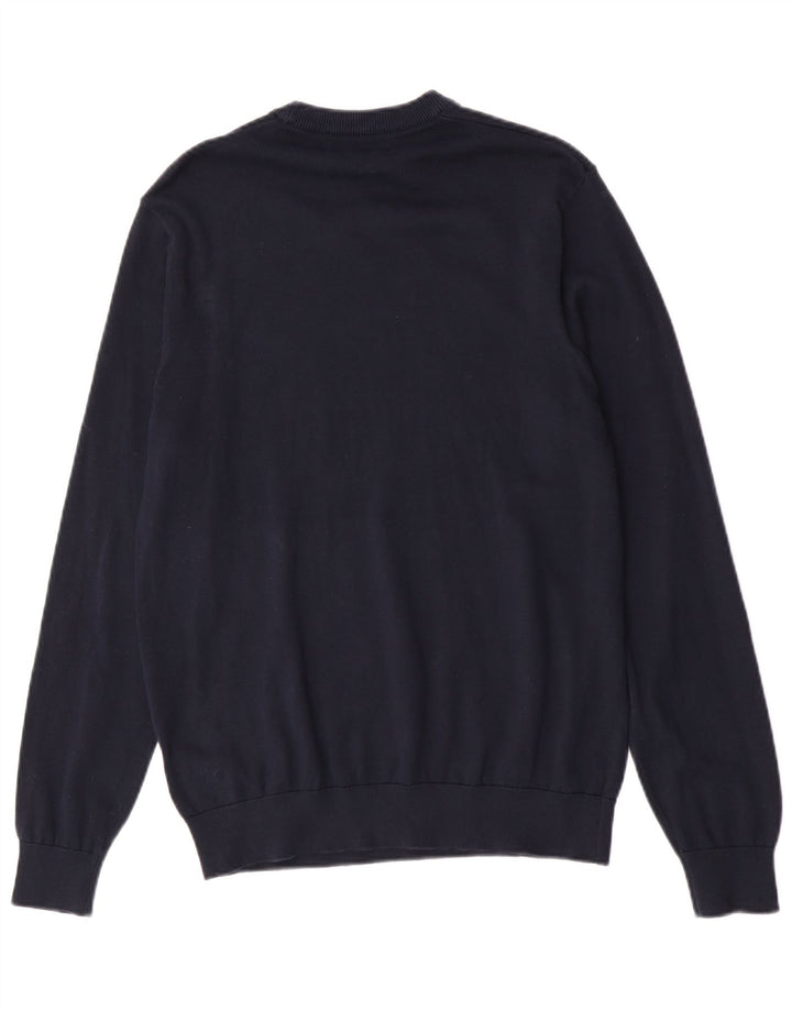 Marks & Spencer Herre sweater med rund hals, medium marineblå dyreprint
