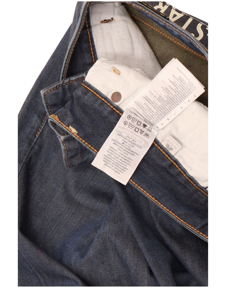 G-Star Straight Jeans til mænd W31 L34 Marineblå bomuld