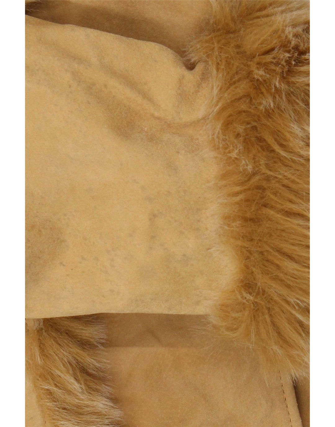 Vintage ruskindsfrakke til kvinder EU 38 Medium Beige Læder