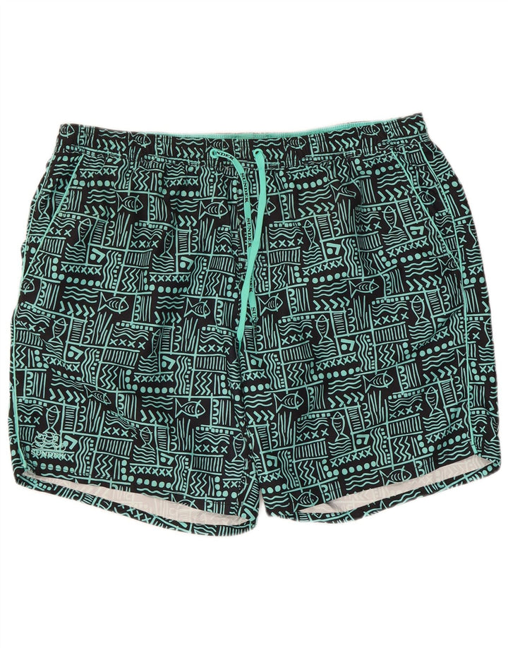Sundek Herre badeshorts XL Sort Geometrisk Polyester
