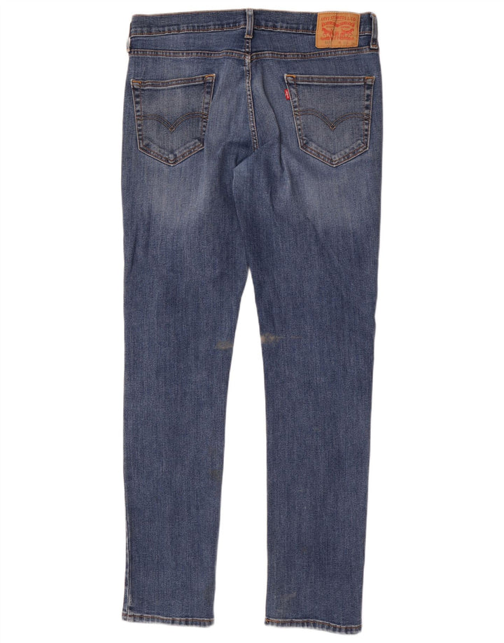 Levi's Herre 511 Slim Jeans W34 L34 Blå Bomuld
