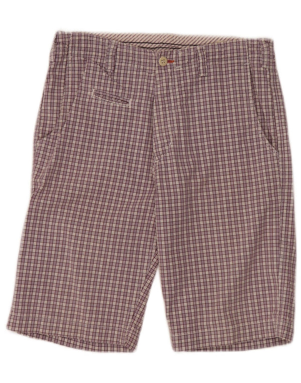 Mason's Casual Shorts til mænd IT 44 XS W30 Lilla ternet bomuld