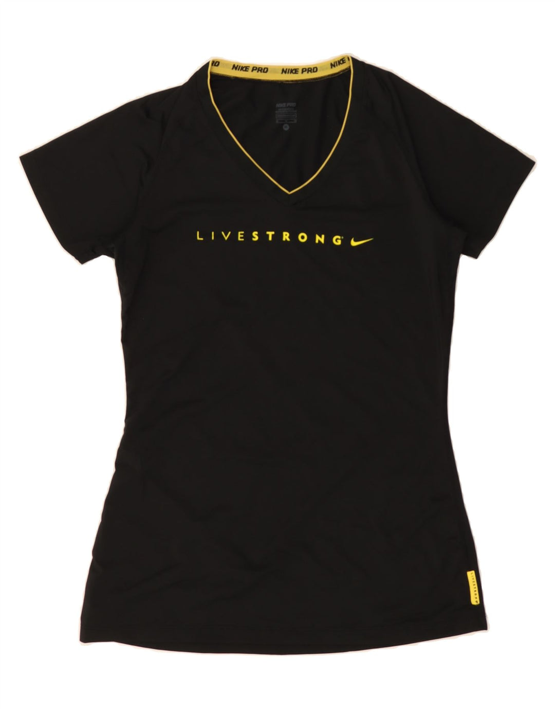 NIKE Womens Graphic T-Shirt Top UK 10 Small Black Polyester Vintage Nike and Second-Hand Nike from Messina Hembry 