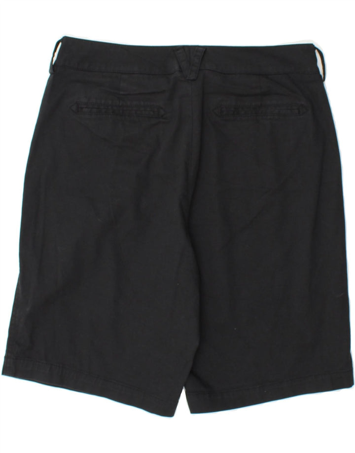 DOCKERS Womens Curvy Mid Rise Chino Shorts US 6 Medium W30 Black Cotton Vintage Dockers and Second-Hand Dockers from Messina Hembry 