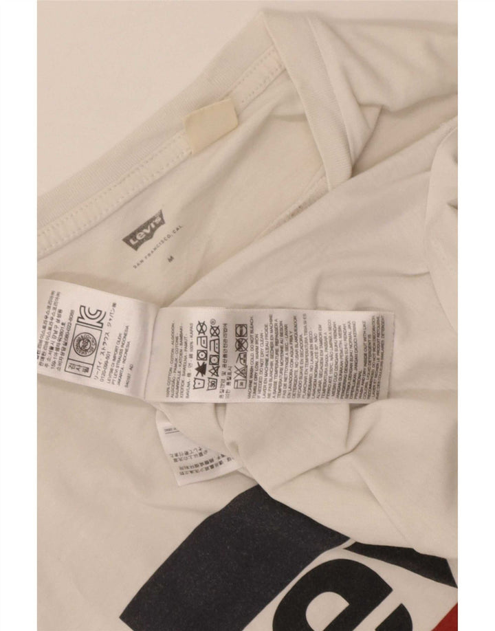 Levi's Herre grafisk T-shirt top mellem hvid bomuld