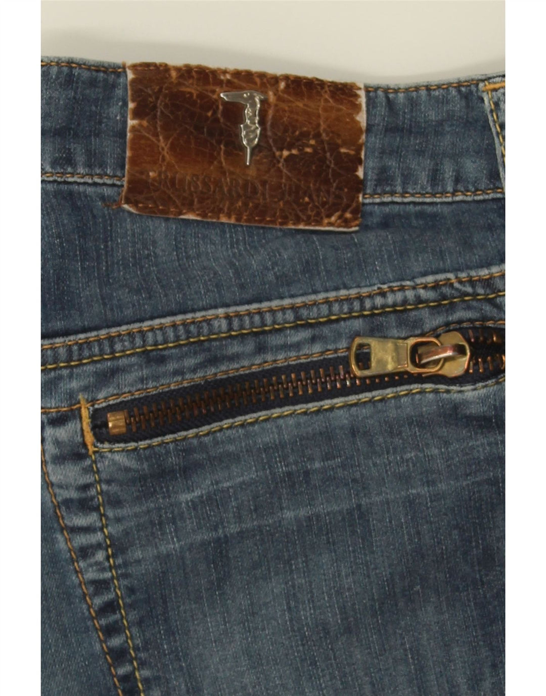 TRUSSARDI Womens Cropped Jeans W31 L25 Blue Cotton Vintage Trussardi and Second-Hand Trussardi from Messina Hembry 