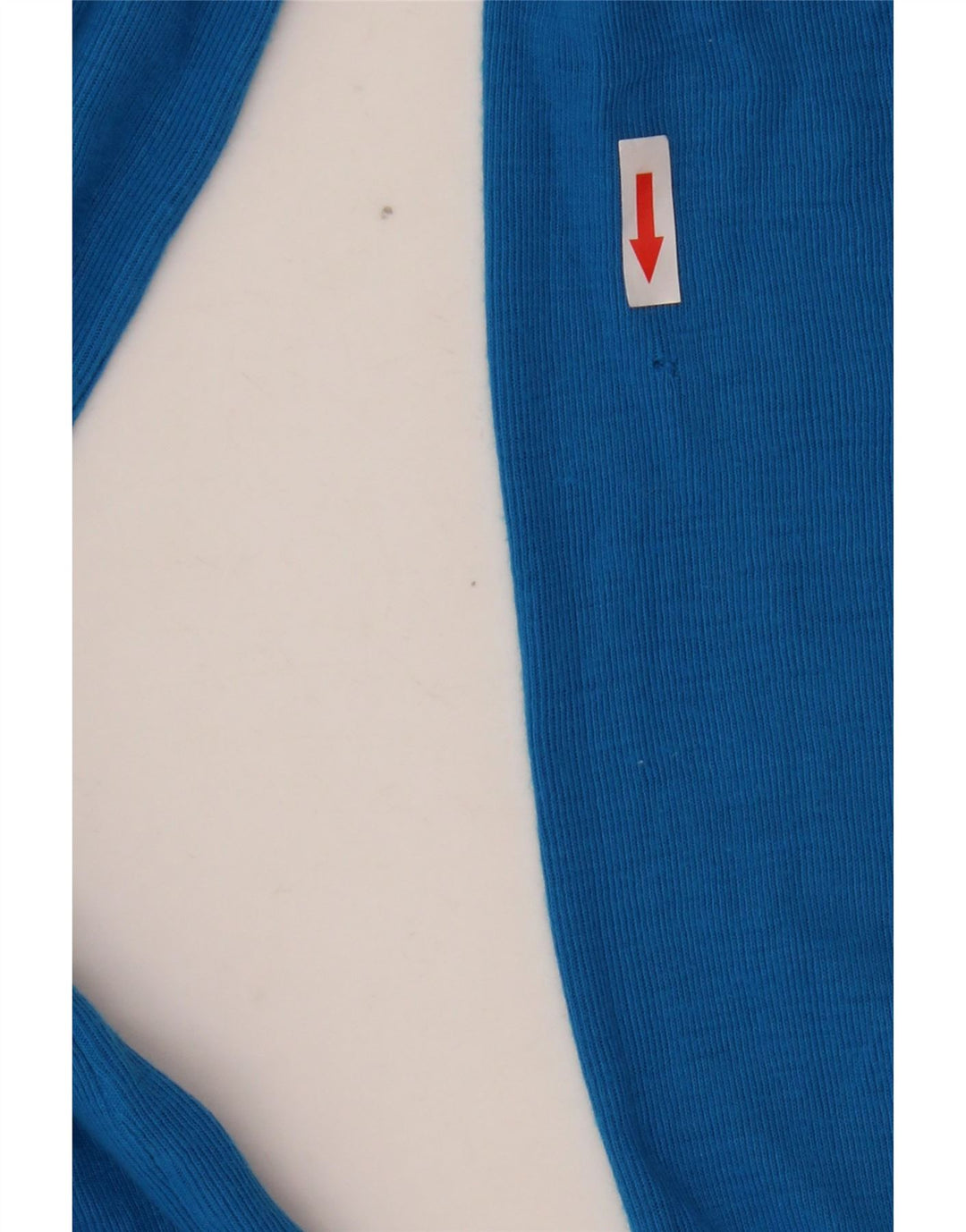 Vintage Herre grafisk langærmet Rugby Polo Shirt Medium Blue