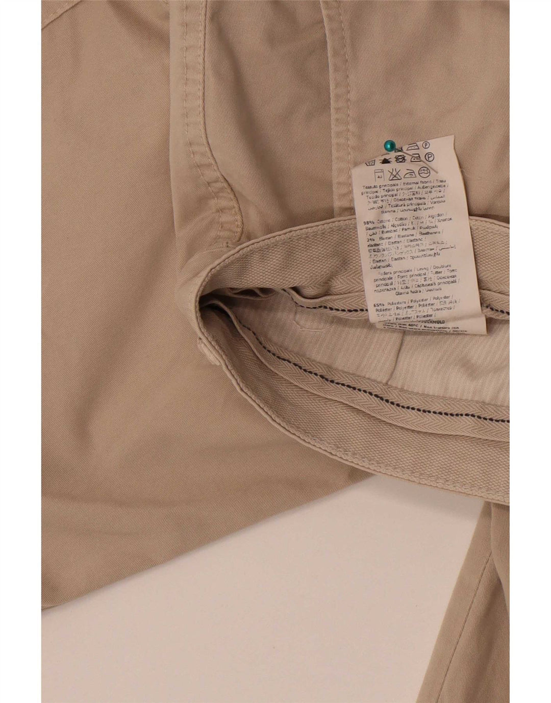 Liu Jo Herre Cargo Shorts IT 46 Small W30 Beige Bomuld