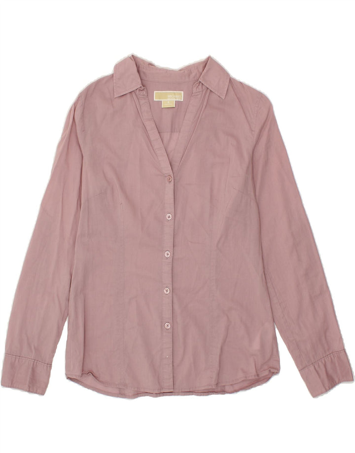 MICHAEL KORS Womens Shirt US 4 Small Pink Cotton Vintage Michael Kors and Second-Hand Michael Kors from Messina Hembry 