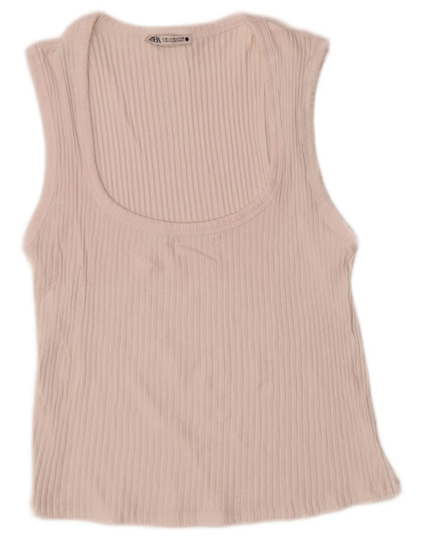 Zara Damevest Top UK 12 Medium Off White