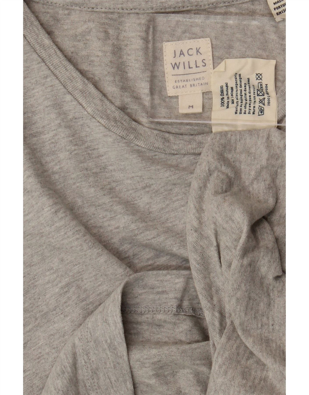 JACK WILLS Herre top Langærmet mellemgrå bomuld