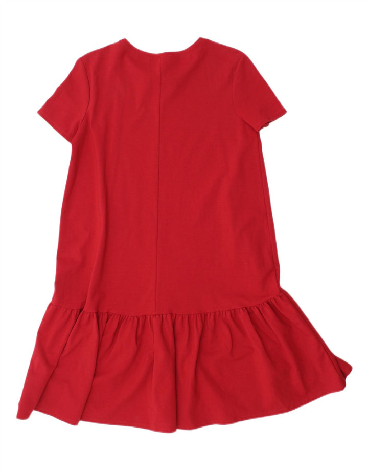 ZARA Womens T-Shirt Dress UK 10 Small Red