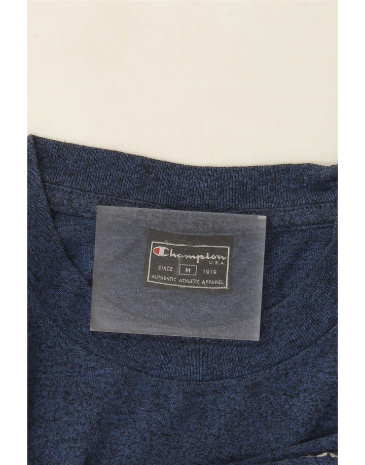 Champion Herre T-Shirt Top Medium Blå