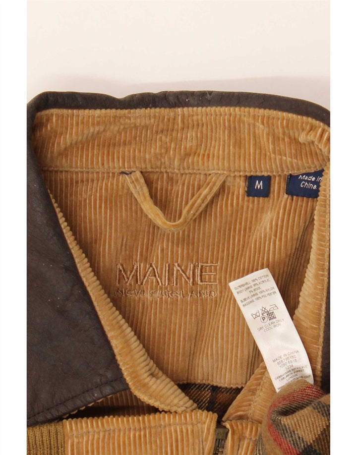 Maine Herre Corduroy-jakke UK 38 Medium Brown Colourblock Bomuld